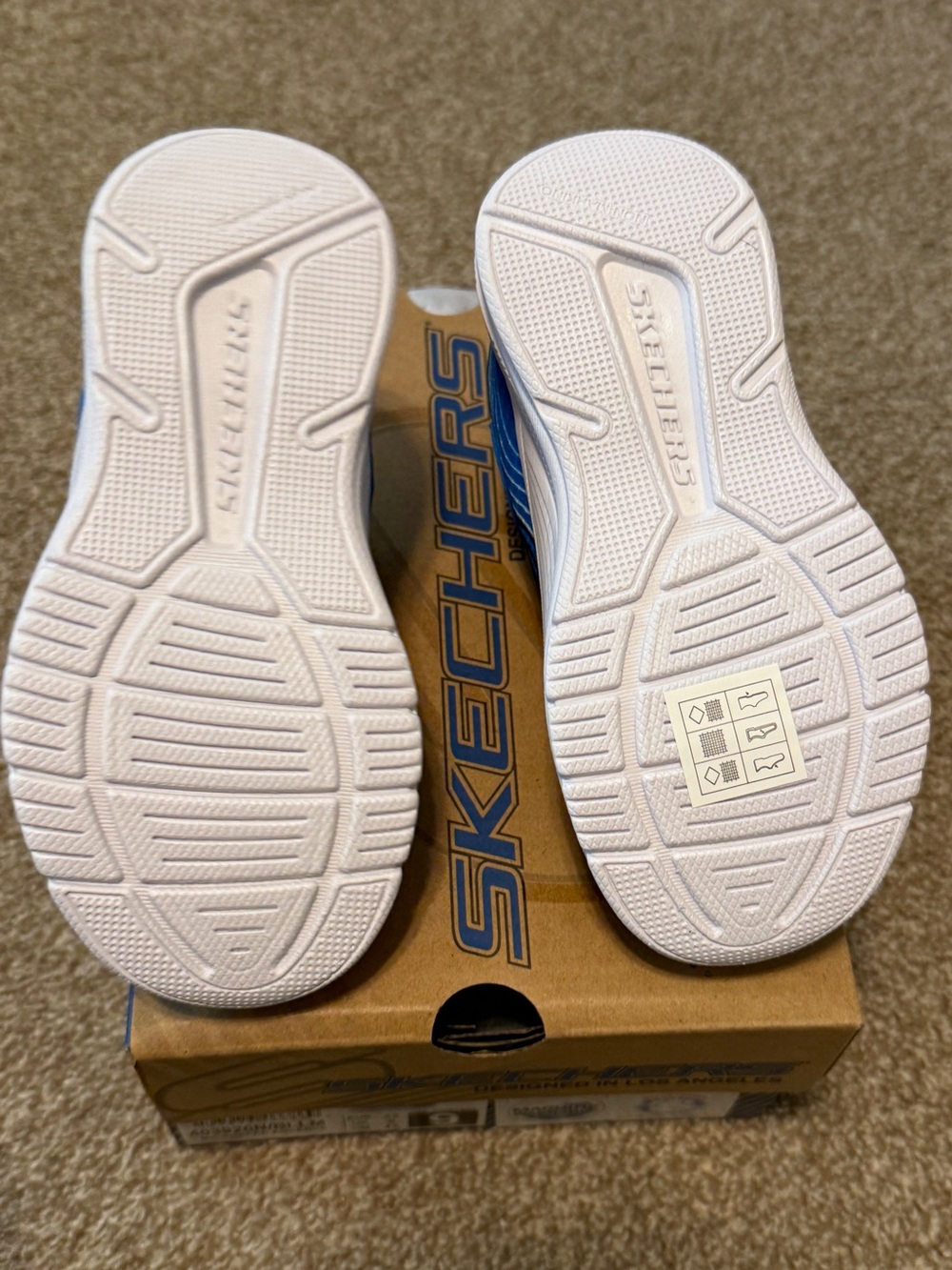 Size 9 Skechers Microspec Advance Toddler Boys Sneakers, BNIB, Blue/Lime 403926N - Picture 4 of 7